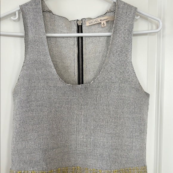 Rachel Rachel Roy Gray and Gold Sleeveless Dress - Picture 2 of 7